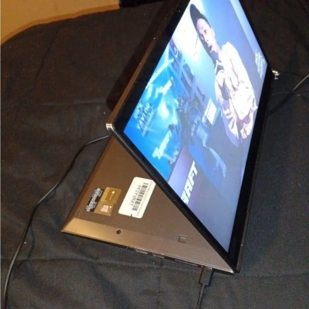 Lenovo Gray Laptop with Black Accents